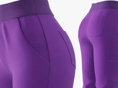  FIGS Zamora Jogger Scrub Pants Purple 