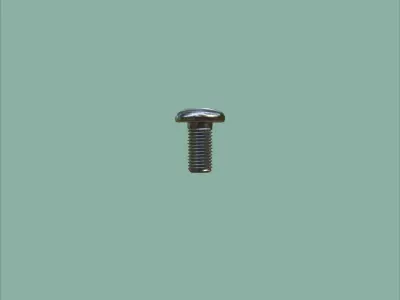 Steel Stained M4 Bolt Allen Pan Head With 4K PBR Texture 3D model