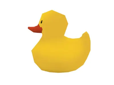 Duck Toy - Hand Painted Free 3D model