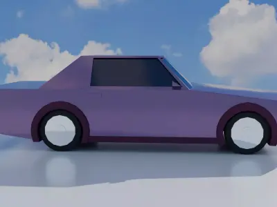 Racing Car 01 Low-poly 3D model