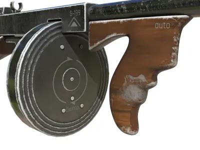 gun vintage rifle 3D model