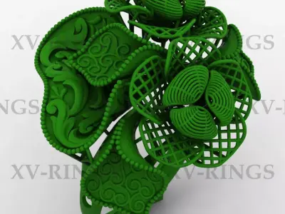 NEW TURKISH RING XV-09 3D print model