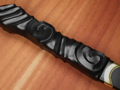 3D Knife High Poly 3D model