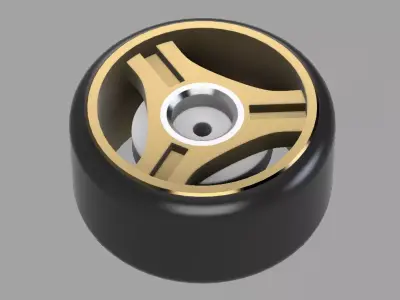 ADVAN JDM wheel in Hot Wheels scale Free 3D print model