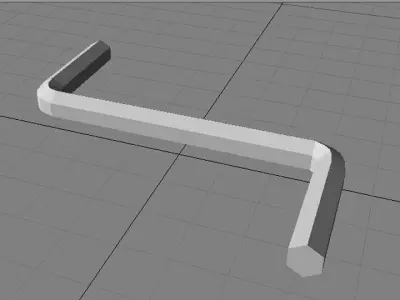 Mechanical Handtools - Hex key Wrench 3D model
