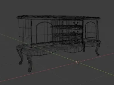 Victorian Chest Of Drawers 3D model