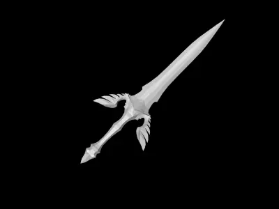 Regalia Dagger Low-poly 3D model
