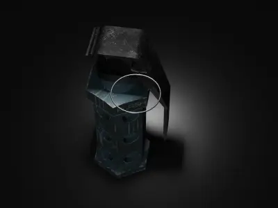 smoke flash grenade Free low-poly 3D model