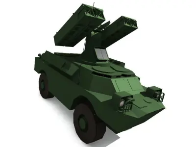 SA-9 GASKIN Low-poly 3D model