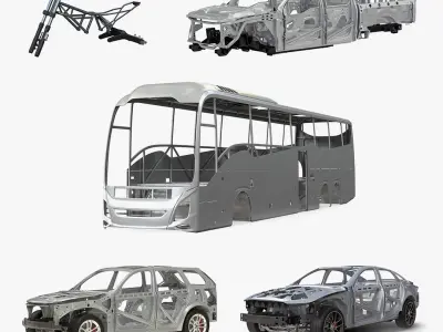 Vehicle Frames Collection 3 3D model