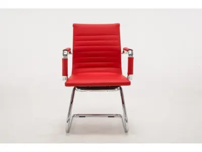 Mcelhaney stackable Leather Seat Waiting Room Chair 3D model