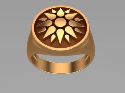 Sun Ring 3D print model