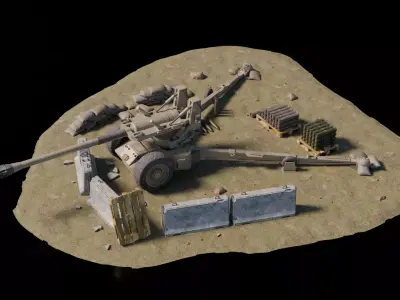 Warzone - artillery 3D model