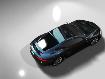 Aston Martin DB9 2017  Free low-poly 3D model