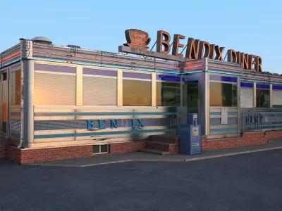 Bendix Diner Fast Food 3D model