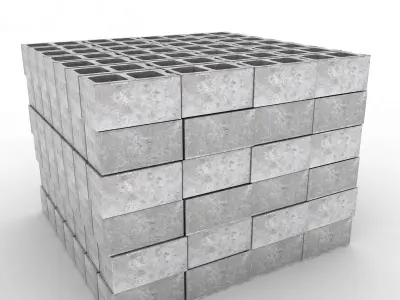 Cinder Blocks 3D model