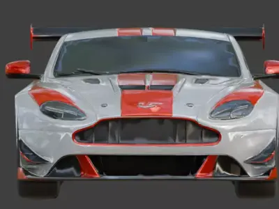 Formula Precision Race Car 3D Model V02 Low-poly 3D model