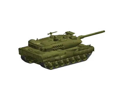Leopard 2 Tank 3D model