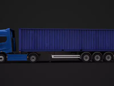 F-Max Iso Container Trailer 3D model