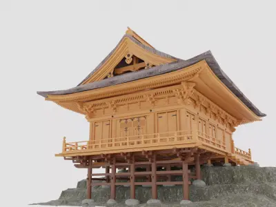 Noirindo temple in Kyoto Japan 3D model