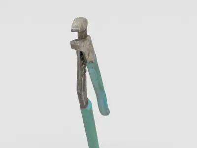 Wrench High Poly pliers 3D model