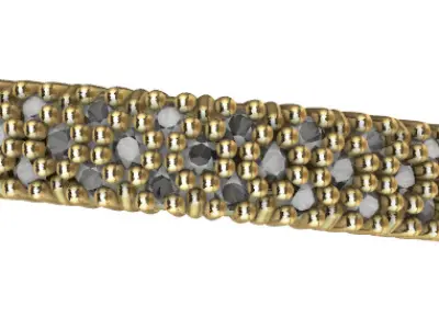 Antique Style Diamond Half Eternity Ring Band 3D print model purchase
