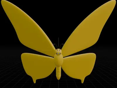 Butterfly 3D model get