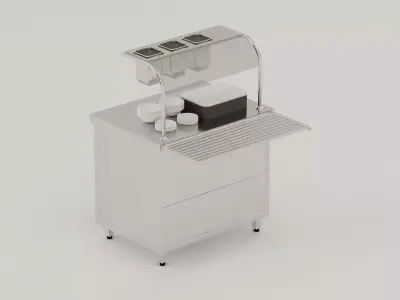 Bain Marie  Low-poly 3D model