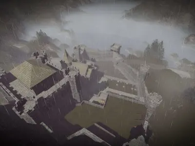 Medieval Castle 3D model 7