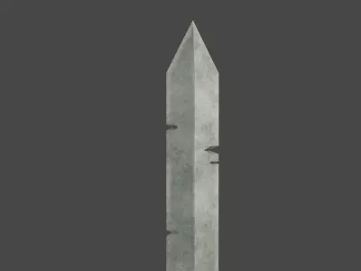 Stylized Medieval Sword 1 Low-poly 3D model