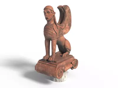 sphinx 5 Low-poly 3D model
