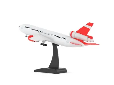 Toy Airplane 3D model 4