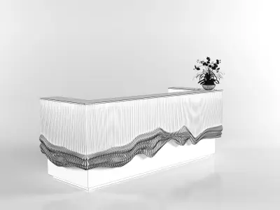 RECEPTION COUNTER 084 3D model
