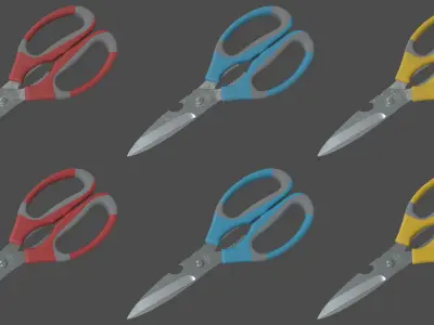 Scissors Low-poly 3D model