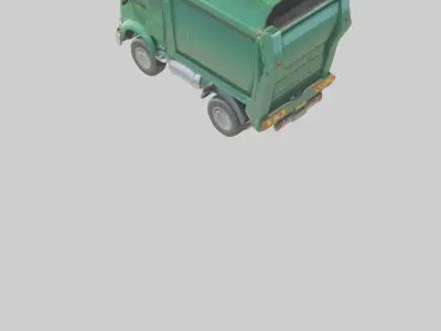 Cartoon Garbage Truck model 3D model
