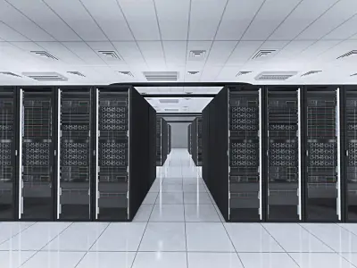 Data Center Server Room 3D model