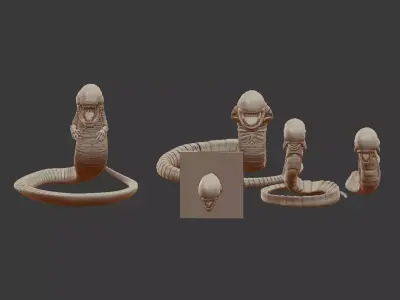 Pack 5 chestbuster 3dprint 3D print model