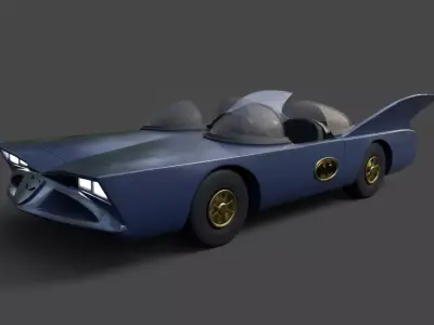 Bat Mobile - 60s 3D print model