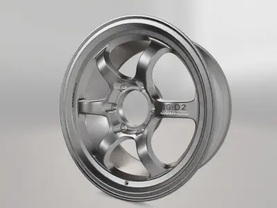 Advan RG-D2 Wheel Low-poly 3D model