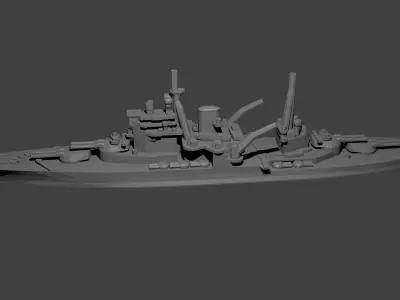British Queen Elizabeth Class Battleship 3D print model
