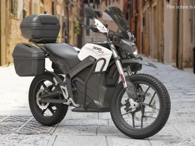 Zero DSRP Electric Police Motorcycle 3D model