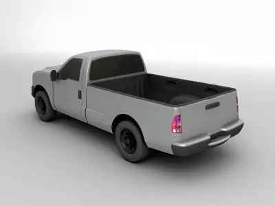 Standard Cab Pickup Truck 4x4 3D model