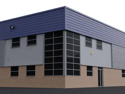 Warehouse 2 Low-poly 3D model