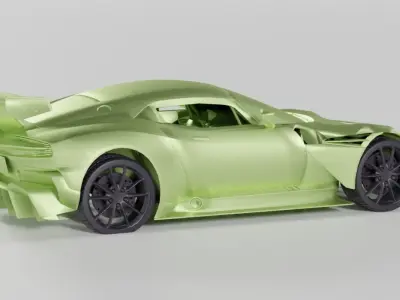 For 3D print Aston Martin Vulcan  Free 3D print model