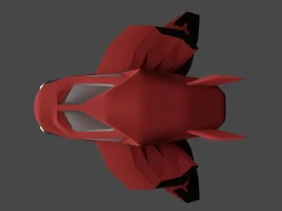 just a random spaceship Free 3D model