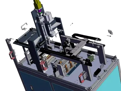 Contact switch automatic assembly line 3D model