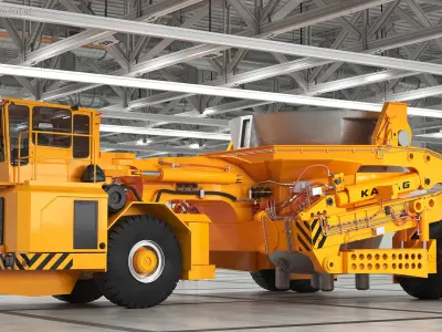 KAMAG Slag Pot Carrier 3D model purchase