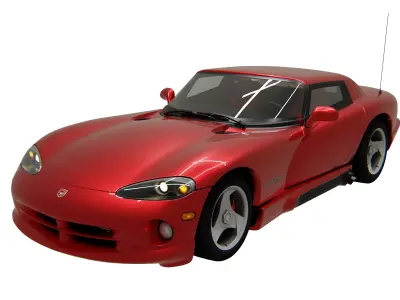 Dodge Viper SR1 1995 Low-poly 3D model