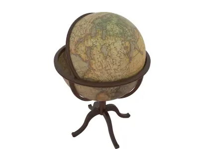 Vintage globe bar 3D model