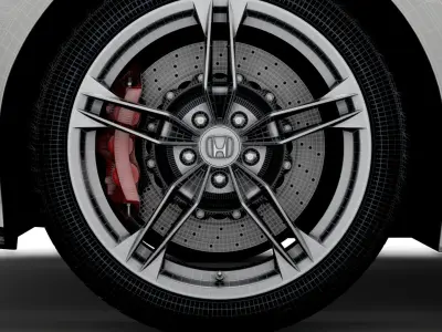 Honda NSX Type S 2022 wheel 3D model